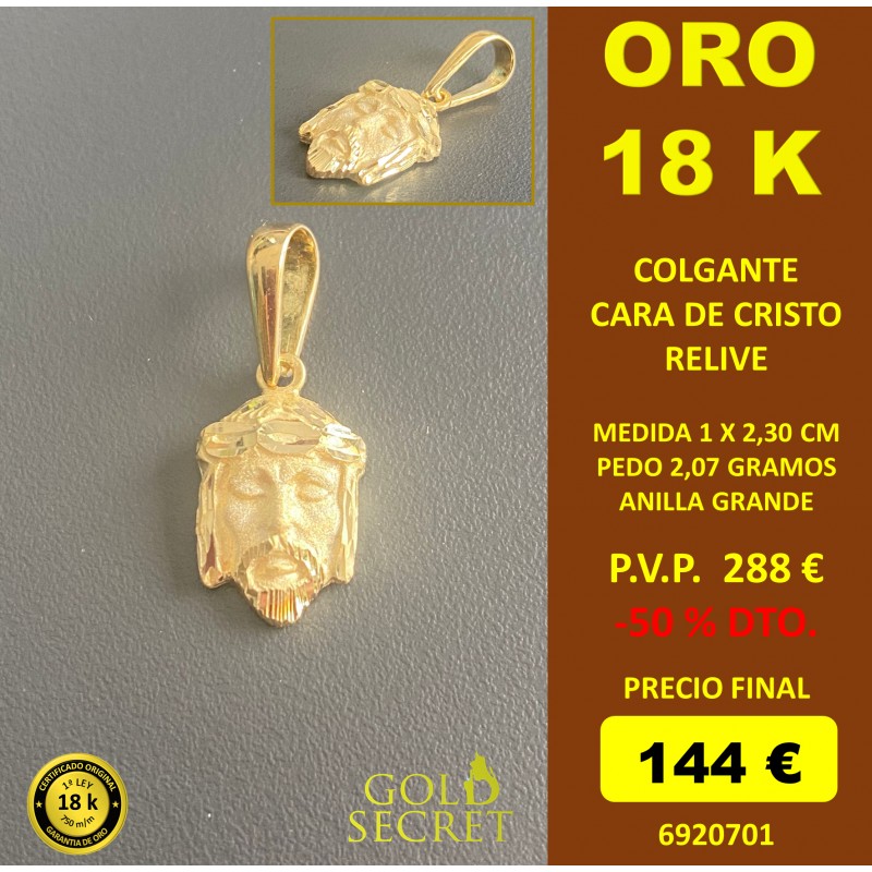 COLGANTE CARA DE PEQUEÑO 18 - Gold Secret